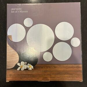 Elements Set of 7 Round Mirrors